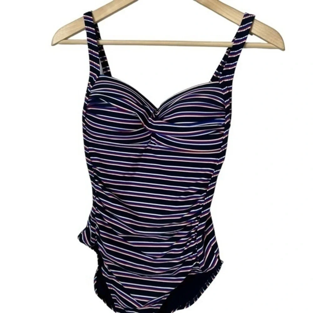 Niptuck Swim Joanne Twist Front Design Tummy Control One Piece Swimsuit